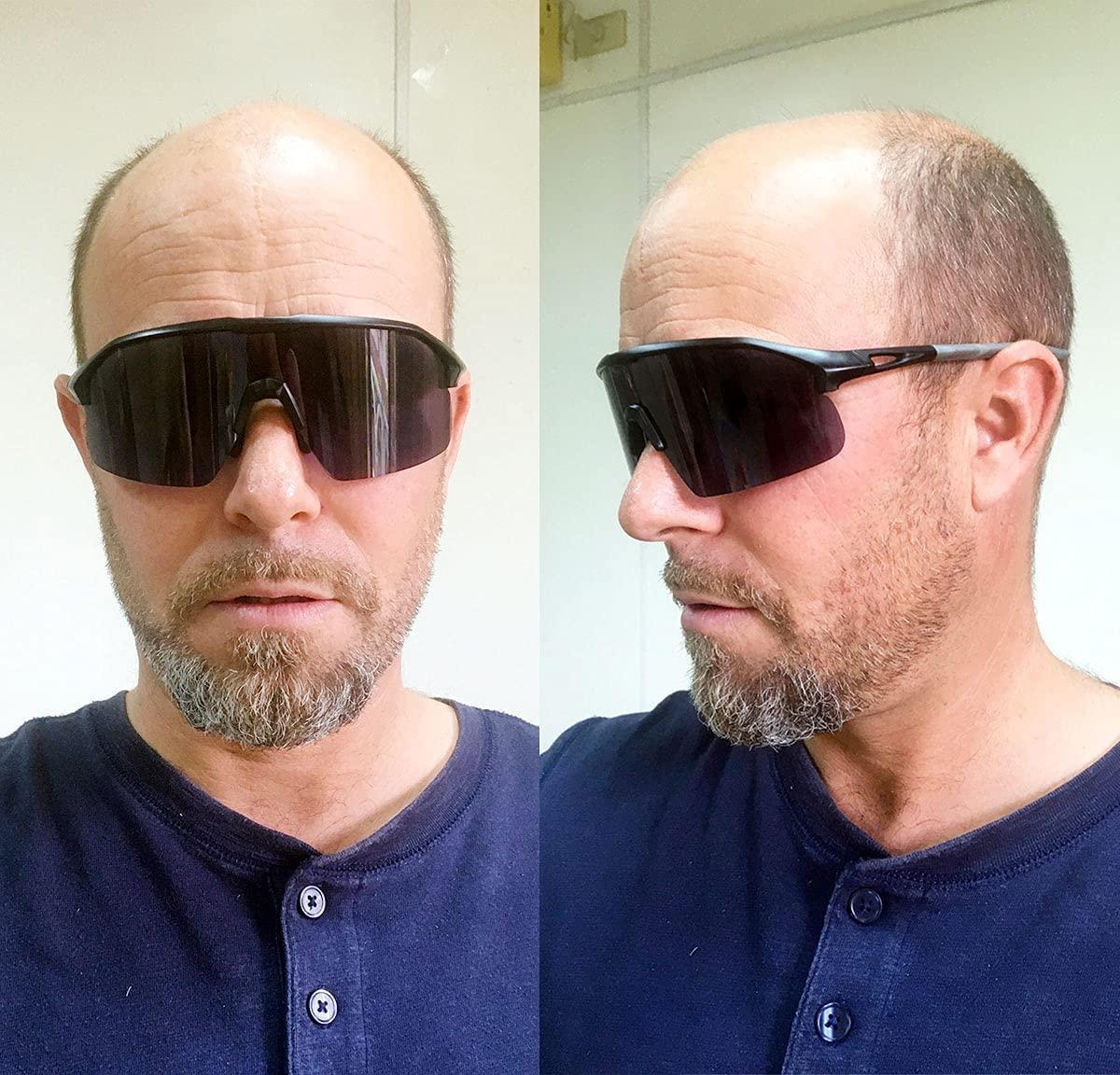 Living out your qool time Living out your qool time Polarized shield warp around Cycling Sunglasses Men Women Baseball ski Triathlon Volleyball Running pickleball 118