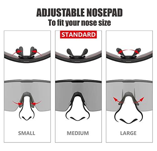 Living out your qool time Living out your qool time Polarized shield warp around Cycling Sunglasses Men Women Baseball ski Triathlon Volleyball Running pickleball 118