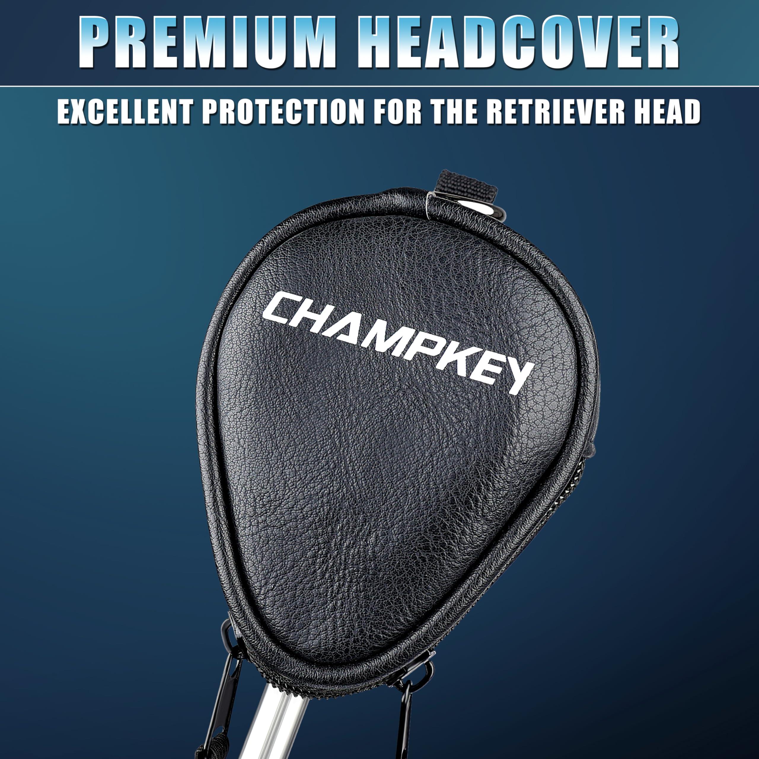 CHAMPKEY CHAMPKEY Golf Ball Retriever - Premium Stainless Steel Telescopic Golf Ball Picker