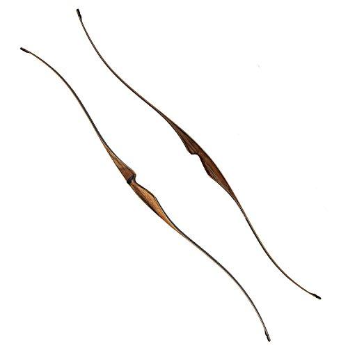 SinoArt SinoArt Sparrow 54" Traditional Long Bow 20-35LBs Draw Weight One-Piece Longbow Recurve BowRight Hands for Beginner Women Tenns (Right Hand 30 LBs)