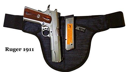 Don't Tread on Me Conceal and Carry Holsters Large - Denim Possum Pouch Crotch Carry Holster