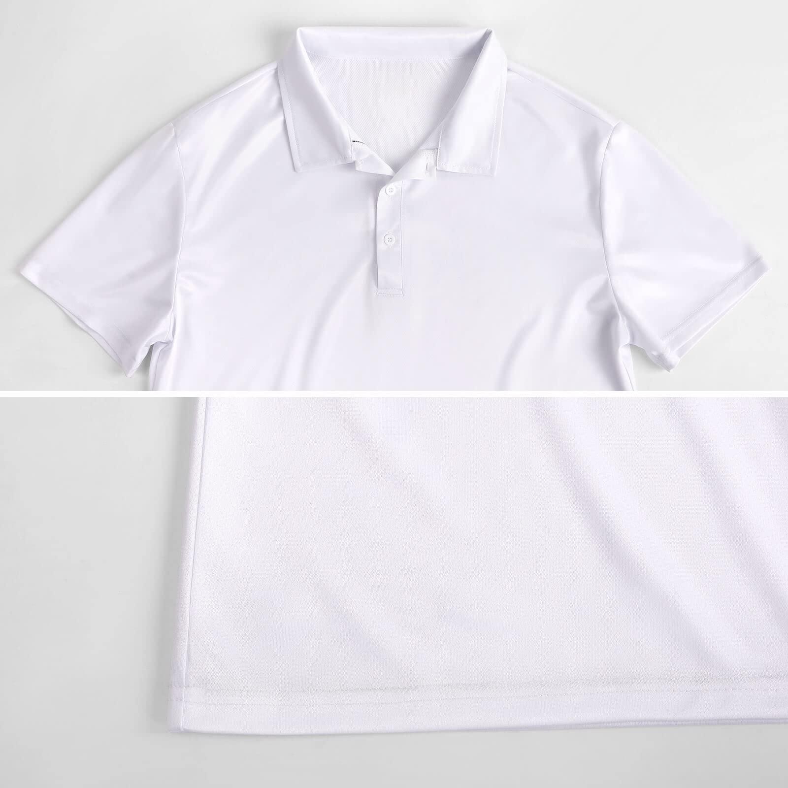 BAIKUTOUAN BAIKUTOUAN Ugly Christmas Pattern Men's Golf Polo-Shirt Short Sleeve Jersey Tees Casual Tennis Tops 2XL