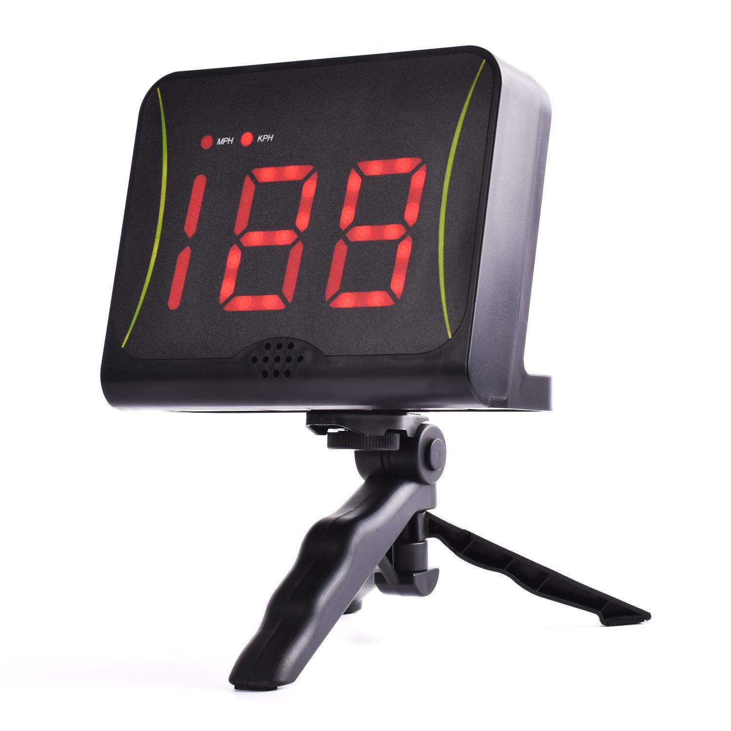 DRM DRM Hands-Free Speed Radars, Multi-Sports Radar Gun for Baseball/Lacrosse/Soccer/Tennis/Golf, Baseball Speed Training Equipment Speed Measurement Device