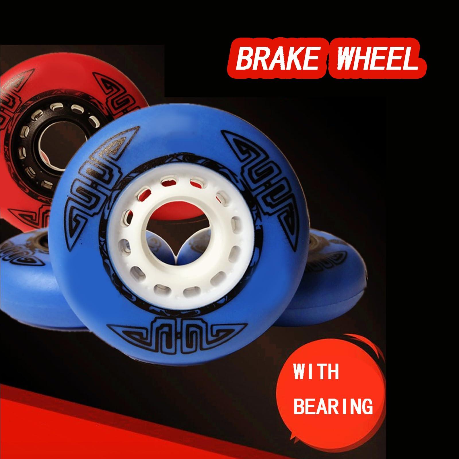 JHKJ JHKJ Inline Wheels 73mm 76mm 80mm Inline Speed Skating Wheel Replacement Wheels 90A with Bearing for Indoor Outdoor,O,72MM