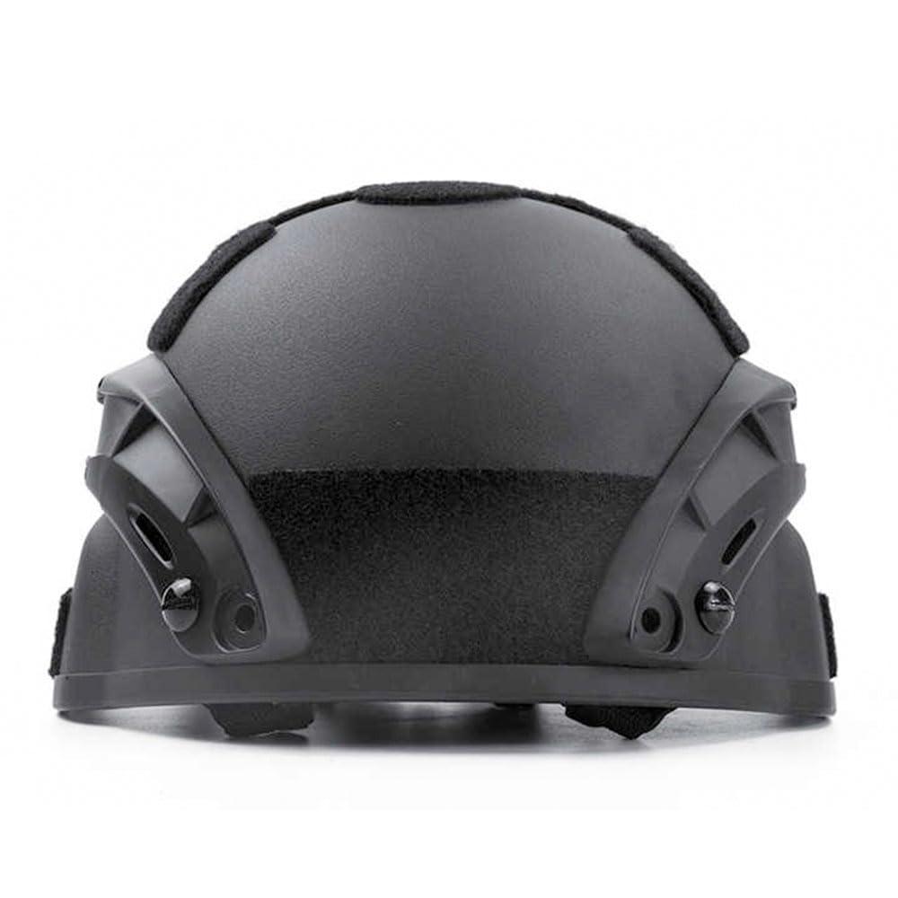 CMAIR4U CMAIR4U Airsoft Helmet Mich 2000 Tactical Helmet with Ear Protection, Front NVG Mount and Side Rail (Black)