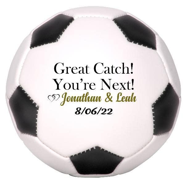 Ballstars Custom Personalized Wedding Soccer Ball (Full, with Base)