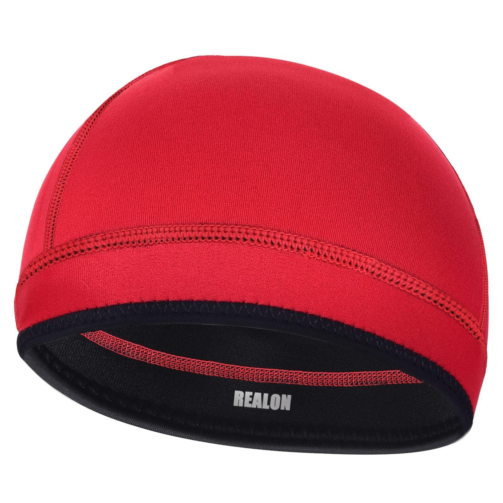 REALON REALON Neoprene Scuba Diving Hood 2mm Thermal Swim Cap for Mens Women Youth Boys Girls, Long Short Hair Warm Clean Breathable Wetsuit Beanie for Swimming Surfing Hunting Skiing Cold Water Aerobics