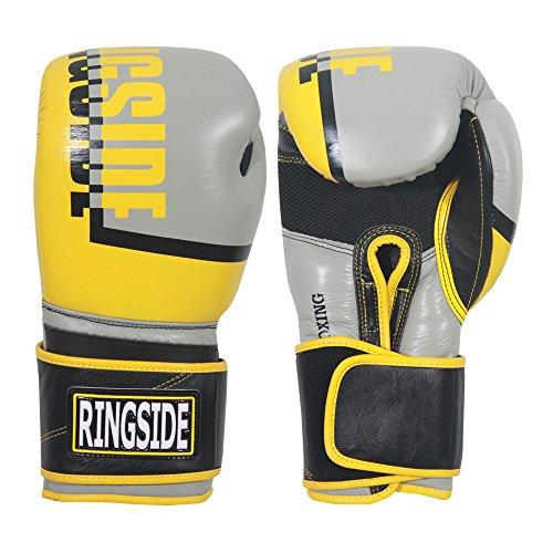 Ringside Ringside Omega Sparring Boxing Gloves, 16oz, Silver/Yellow