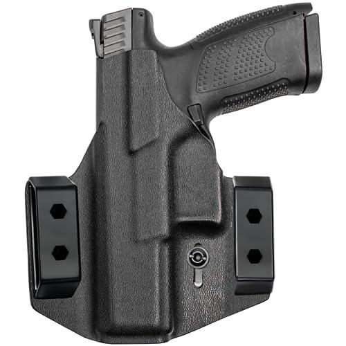 Tulster Tulster OWB Contour Holster in Right Hand fits: CZ P-10 C | Optic Compatible Outside The Waistband Concealed Carry Kydex Holster