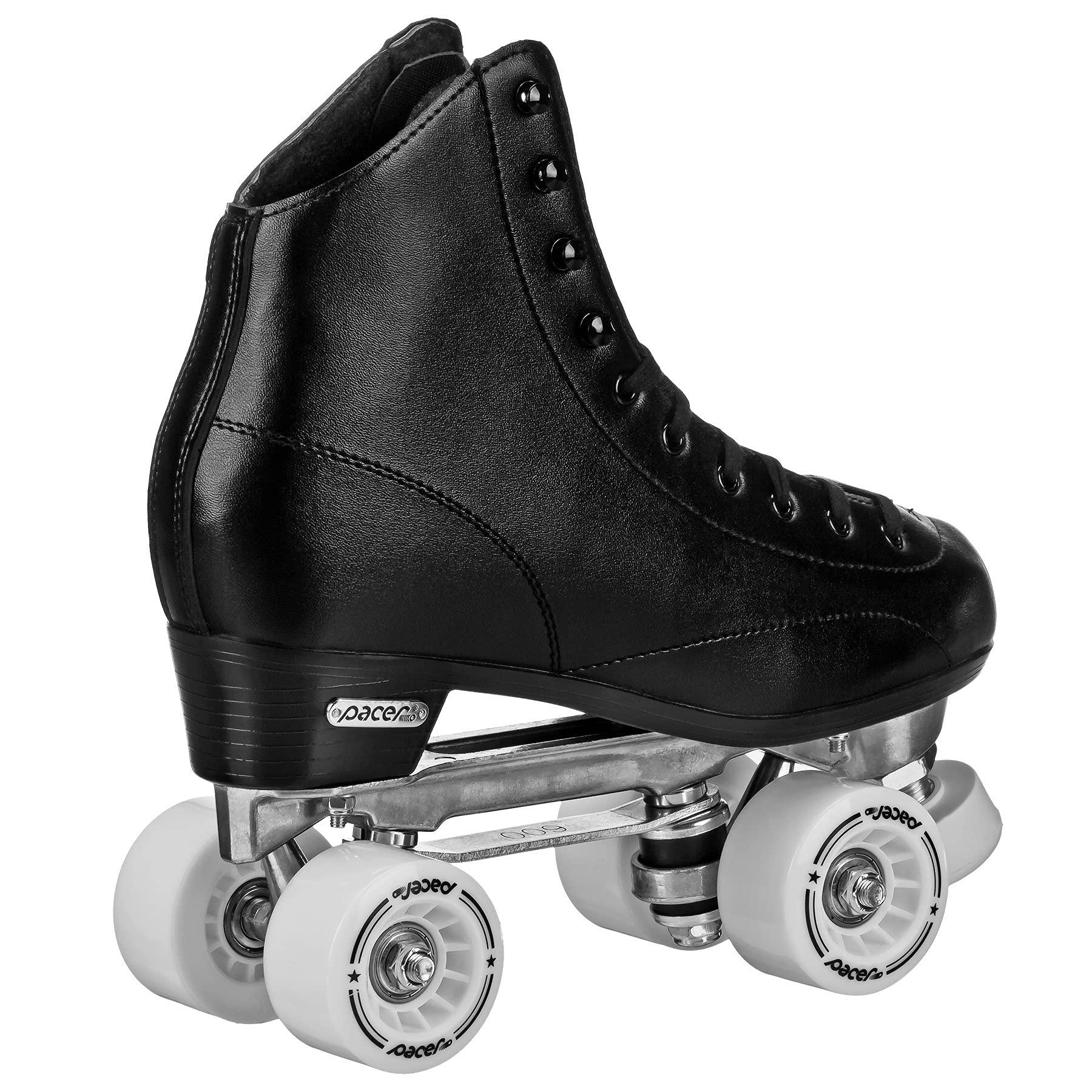 Pacer Pacer Stratos Traditional Quad Roller Skates, Black sz 7