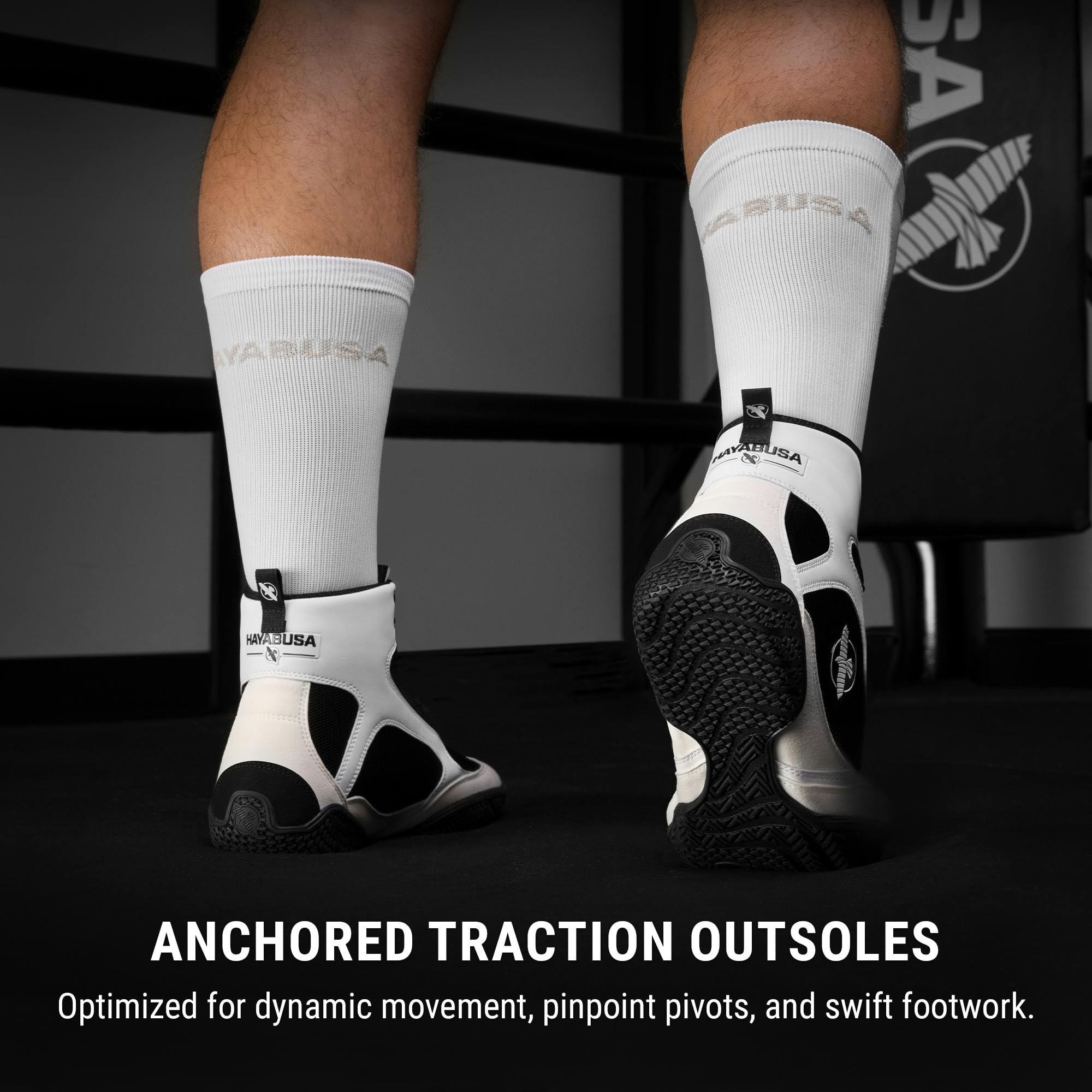 Hayabusa Hayabusa Pro Boxing Shoes for Men & Women - White, 6