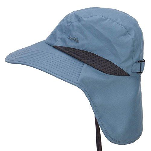 Juniper Juniper Microfiber UV Large Bill Flap Hat - Aqua OSFM