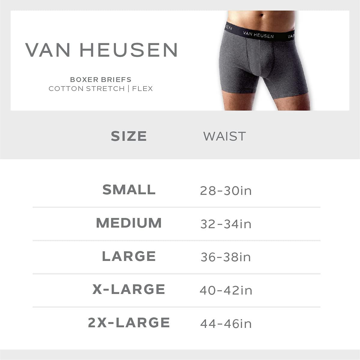Van Heusen Van Heusen Mens Boxer Briefs - 3 Pack Soft Stretch Mens Underwear Boxers with Contour Pouch, Athletic Briefs for Men (S-XL), Size Medium, Black/Charcoal Grey/Red