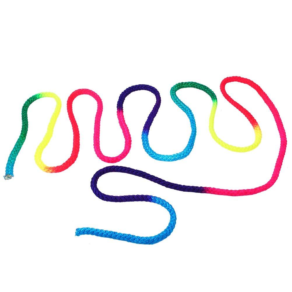 Ejoyous Gymnastics Rope, Rhythmic Gymnastic Skipping Rope Rainbow Color Sports Training Jump Ropes for Competition Arts Home Exercise Fitness