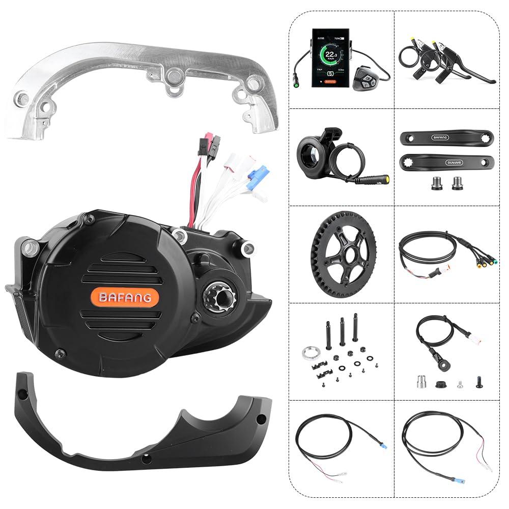 HALLOMOTOR HALLOMOTOR M620 G510 48V 52V 1000W Mid Drive Motor Conversion Kit with DPC18 Display (48V 1000W with UART Protocol, for 27.5Inch Mounting Bike)