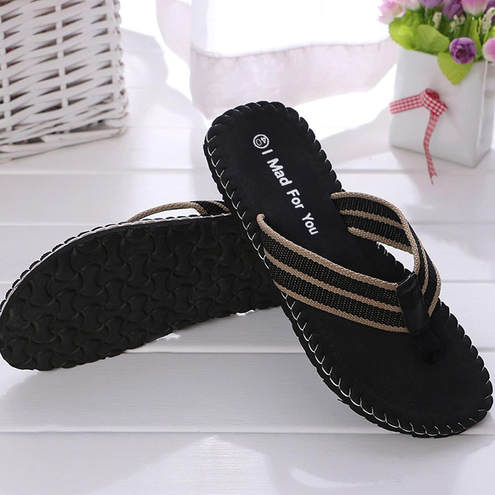 NineFit Basics Sandals Outdoor Or Shoes Indoor Slipper Men Summer Male Flip Flops Men's Slipper Mens Slipper Boots with Zipper Black