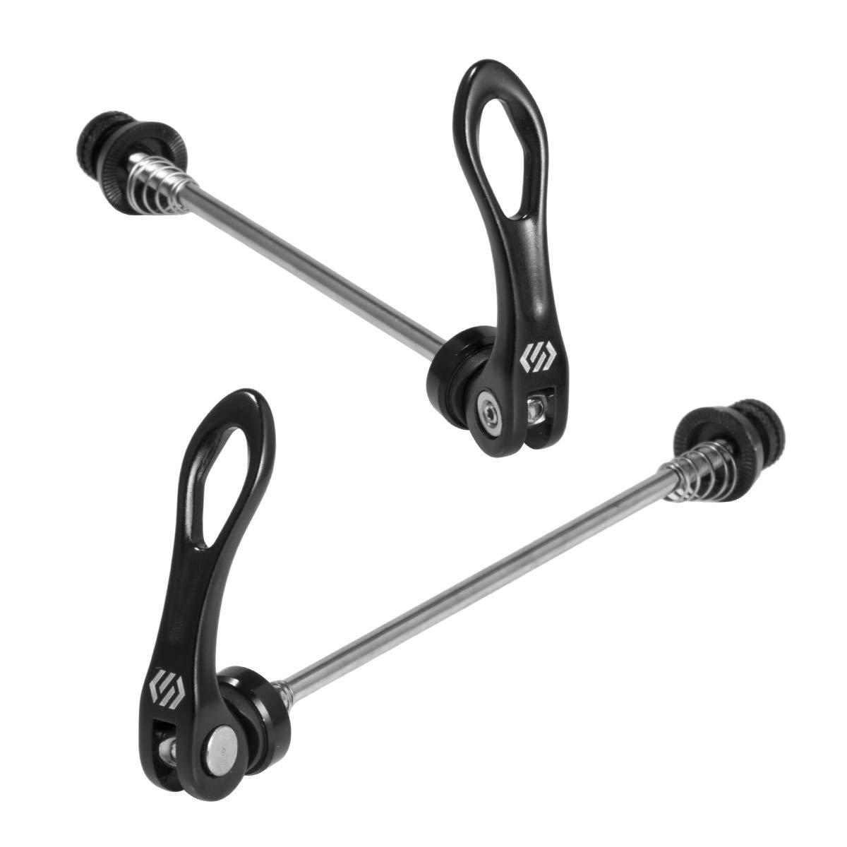 Chooee Chooee Quick Release Skewers Front & Rear Set for Mountain Bike,Black