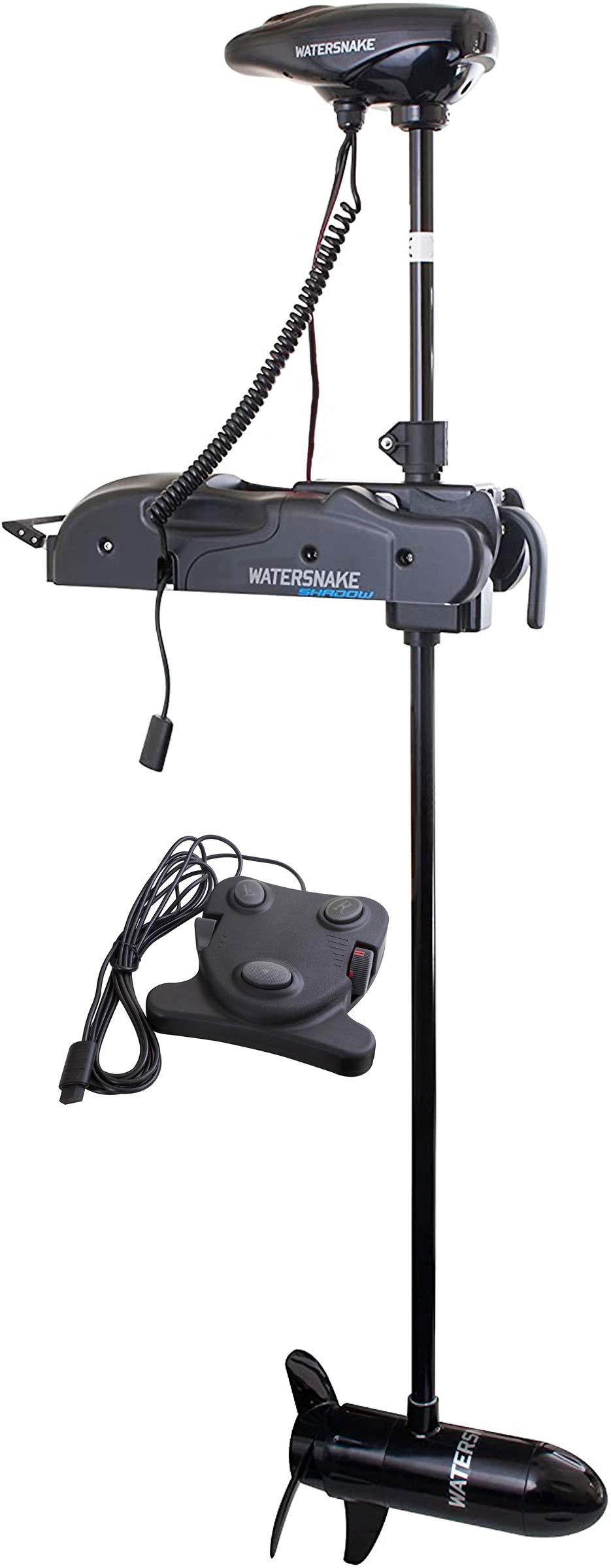 Watersnake Watersnake - Shadow Bow Mount Foot Control Motor (44-Pound Thrust, 48-inch Shaft, 12-Volt)