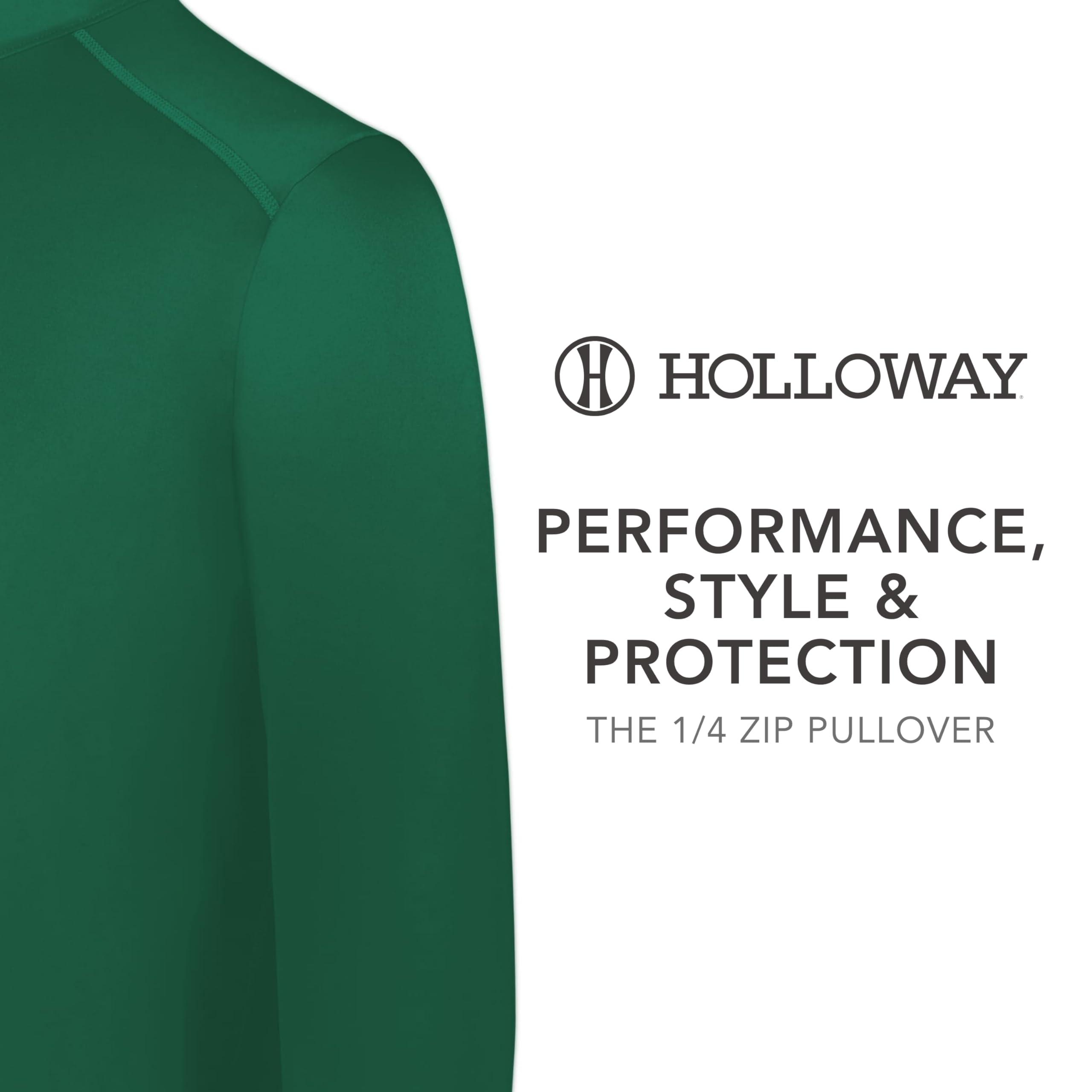 Holloway Holloway Men's Standard 1/4 Zip Pullover Powered by Coolcore, Dark Green