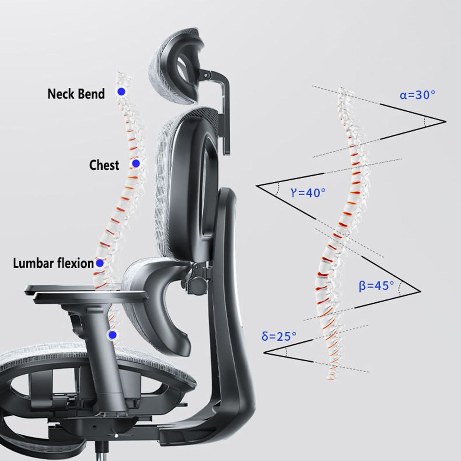 MOTHY Ergonomic Office Chair Adjustable Rolling Desk Chair with Armrest, Lumbar Support and Wheels Computer Chair Executive Swivel Chair, Gaming Chairs (Color : A)