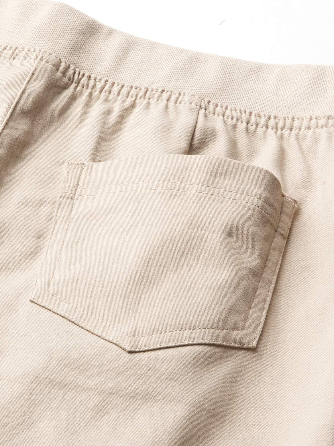 Nautica Nautica Girls' School Uniform Bermuda Shorts, Fit, Stretchy Material, Functional Pockets, Khaki Pull-On, 6X