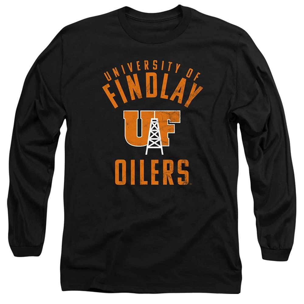LOGOVISION University of Findlay Official Oilers Logo Unisex Adult Long-Sleeve T Shirt,Black, Large