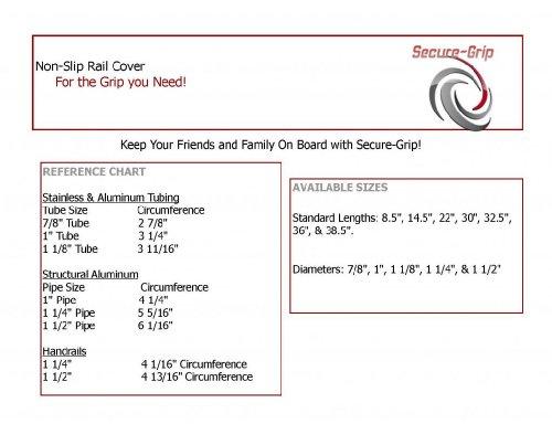 Secure Grip® Secure-Grip: Non-Slip Boat Handrail Cover 32.5"