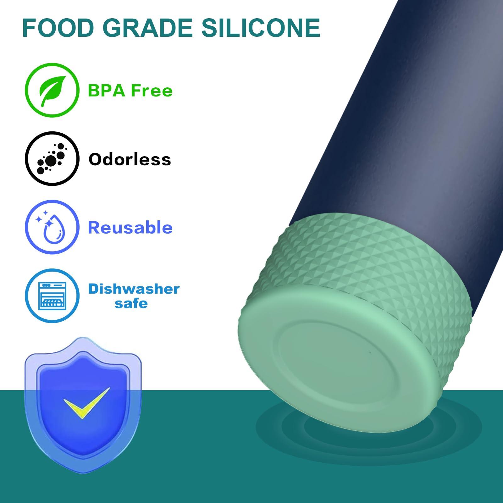 yoelike yoelike Silicone Water Bottle Boot for Owala 40 oz, 2PCS Anti-Slip Protective Sleeve for FreeSip/Twist/Flip, Watter Bottle Accessories, Bottom Bumper Cover, Dishwasher Safe, BPA Free