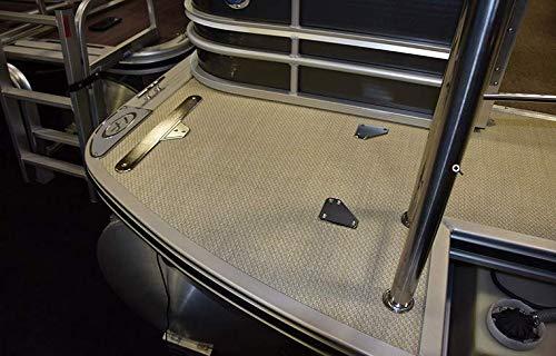 Lillipad Lillipad Diving Board for Boat or Dock - Includes Board, Surface Mount, and Upgraded Textured Foam Surface (Silver Anodized Dark Gray/Black)