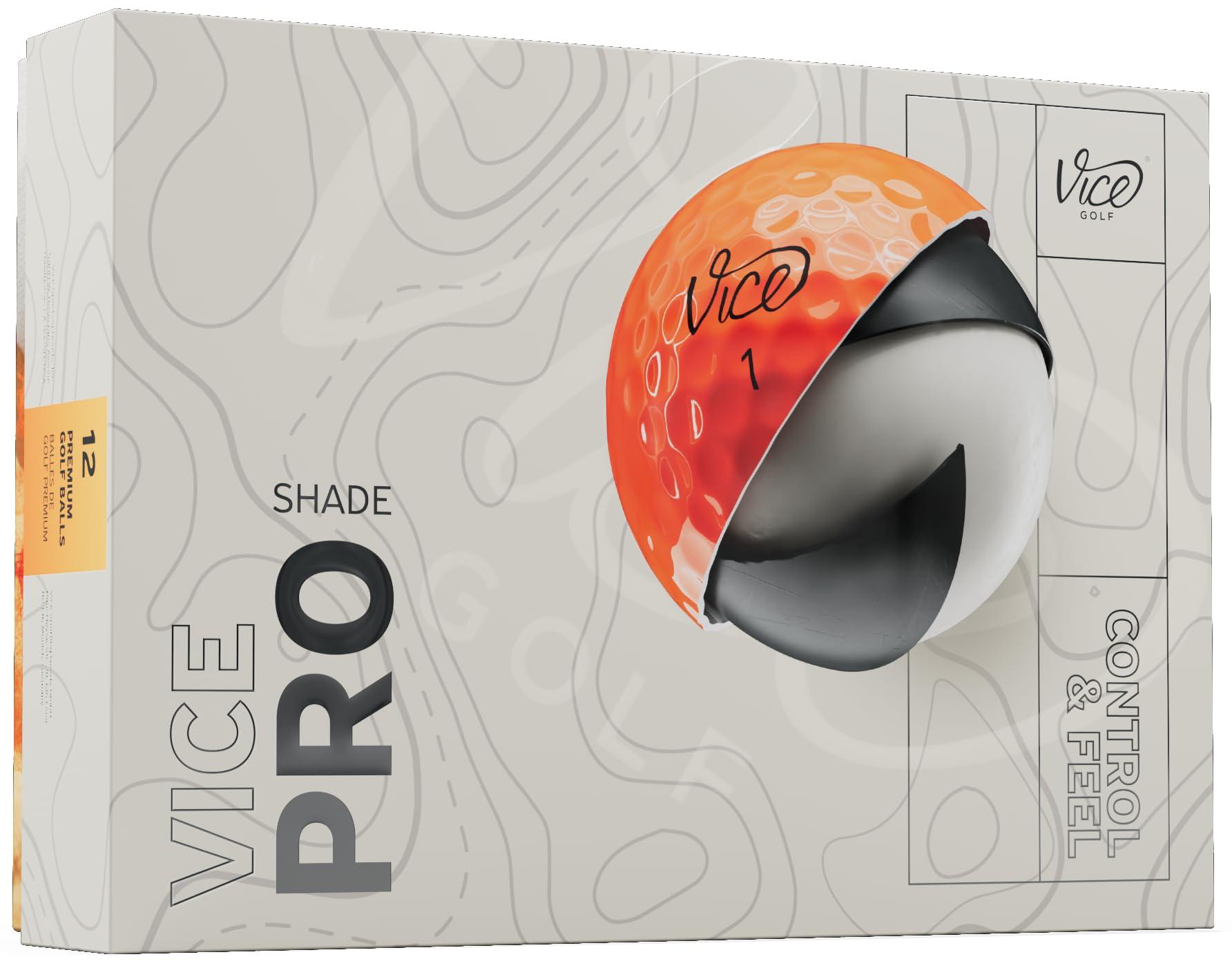Vice Golf Vice Pro Golf Balls (2025 Model) (Red/Orange Shade)