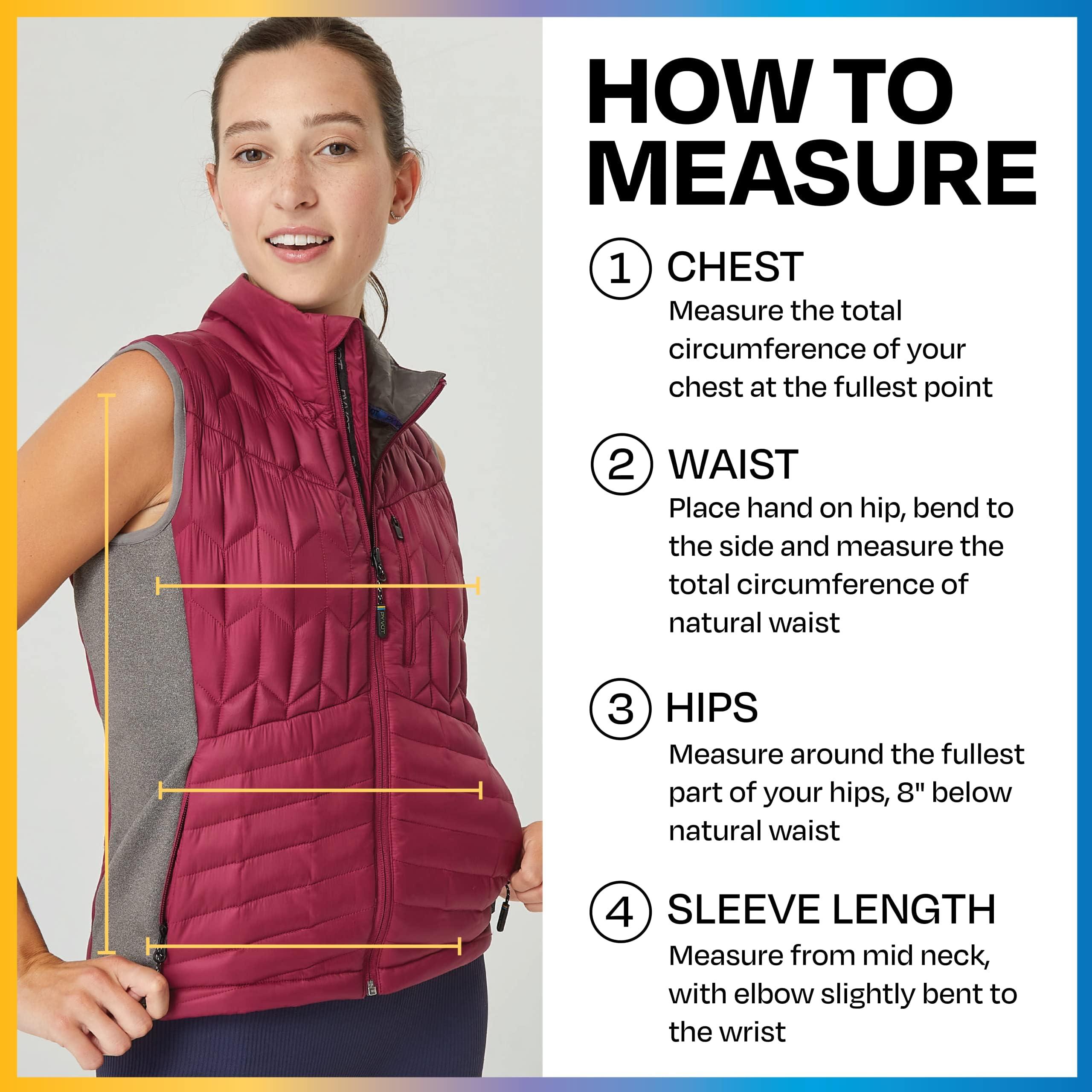 PYVOT Pyvot Womens Spark Weighted Quilted Vest, Weighted Blanket Inspired Clothing for Sensory Issues, Fitness, Stress Relief and Relaxation, Extra Small Size, Raspberry