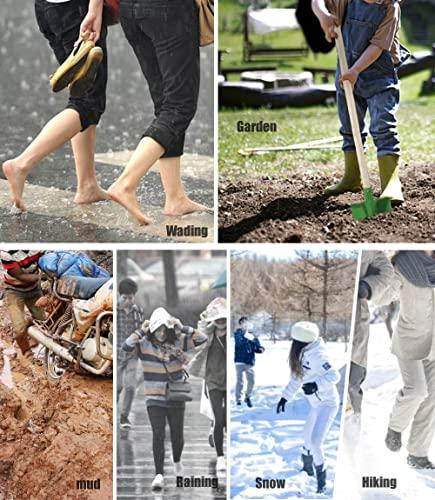 MLUUHK MLUUHK Waterproof Shoe Covers, Reusable Shoe Covers Non-Slip Shoes Boots for Outdoor Cycling Camping Fishing Travel (Grey, XXL)