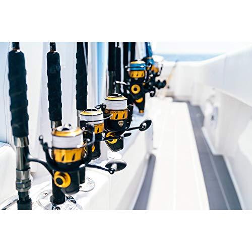 PENN PENN Spinfisher VI Live Liner Spinning Inshore Fishing Reel, HT-100 Front Drag, Max of 20lb | 9.0kg, Built with Carbon Fiber Washers, 4500, Black Gold