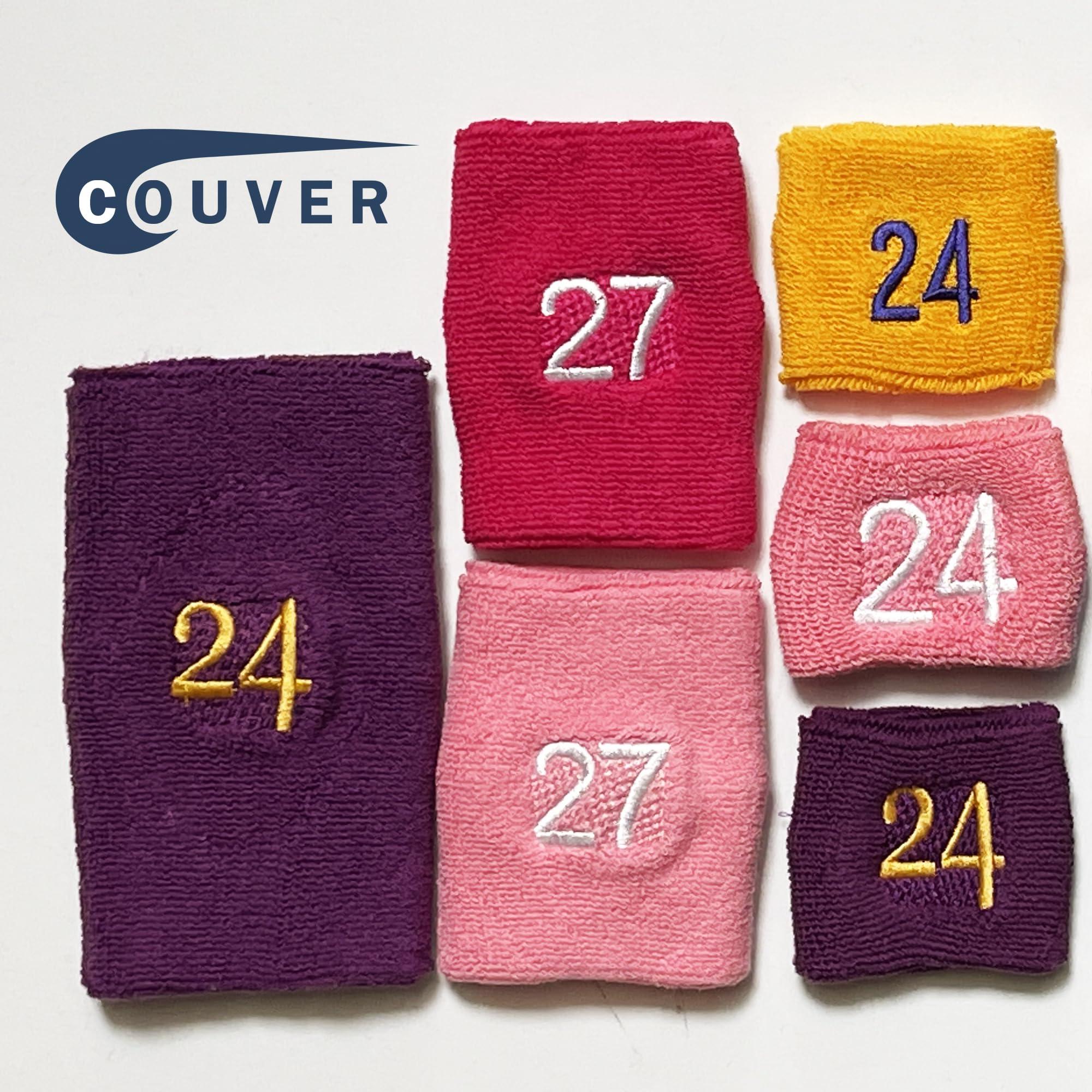 COUVER Couver Custom Sweatbands, Event Wristband Custom, Custom Number Terry Wristband