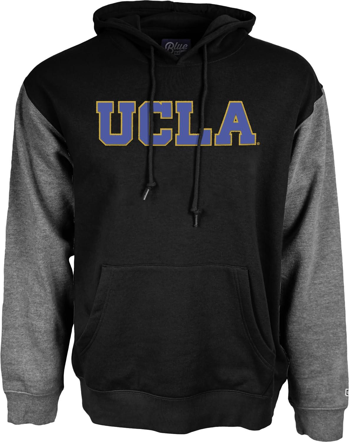 Blue 84 Blue 84 Standard NCAA Officially Licensed Colorblock Hooded Sweatshirt Applique, Team Color, Large