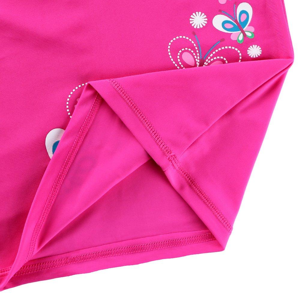 BAOHULU BAOHULU Girls Swimsuit Two Piece Tankini UPF 50+ UV Protective Rash Guard Set 3-12 Years S240_ButterflyLong_14A