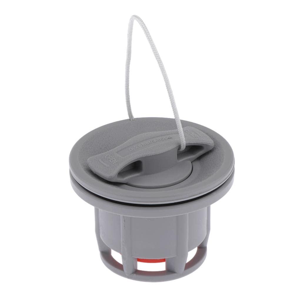 pistro pistro Double Lock Air Valve Part for Inflatable Boat Raft Inflatable Kayak Canoe - Gray