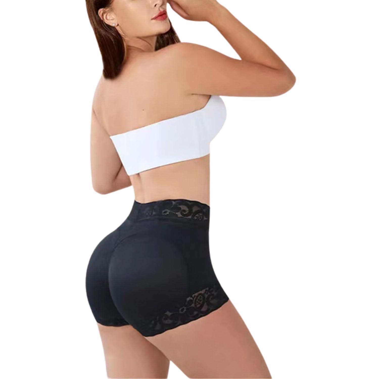 PNZLZIA PNZLZIA Womens Curvy Fajas Calzoncillos,Faja Tummy Control Butt Lifting Shorts,Curvy Fajas Panty (Black,Large)