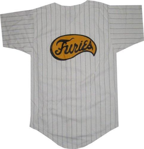 The Warriors The Warriors Furies Pinstriped Baseball Jersey (Mens Large) White