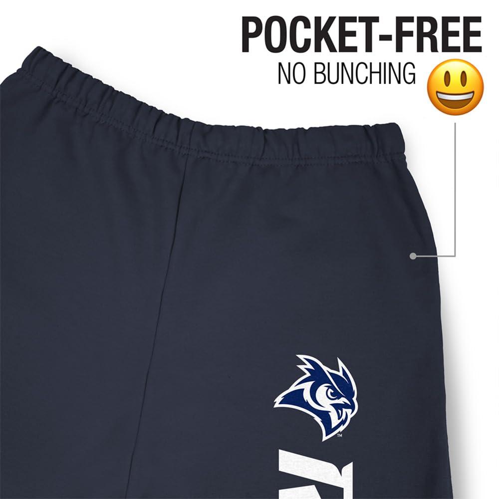 Campus Lab Rice University Officially Licensed Apparel - Team Color Jogger Sweatpants, Navy, Small