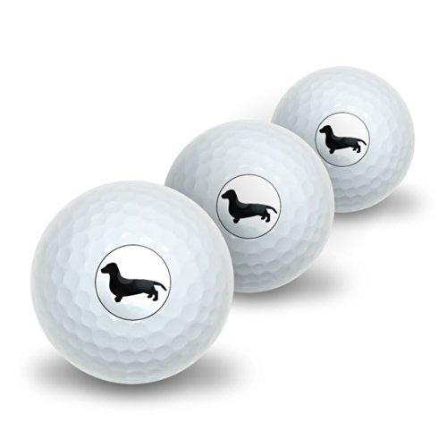 GRAPHICS & MORE GRAPHICS & MORE Dachshund - Weiner Dog Novelty Golf Balls 3 Pack