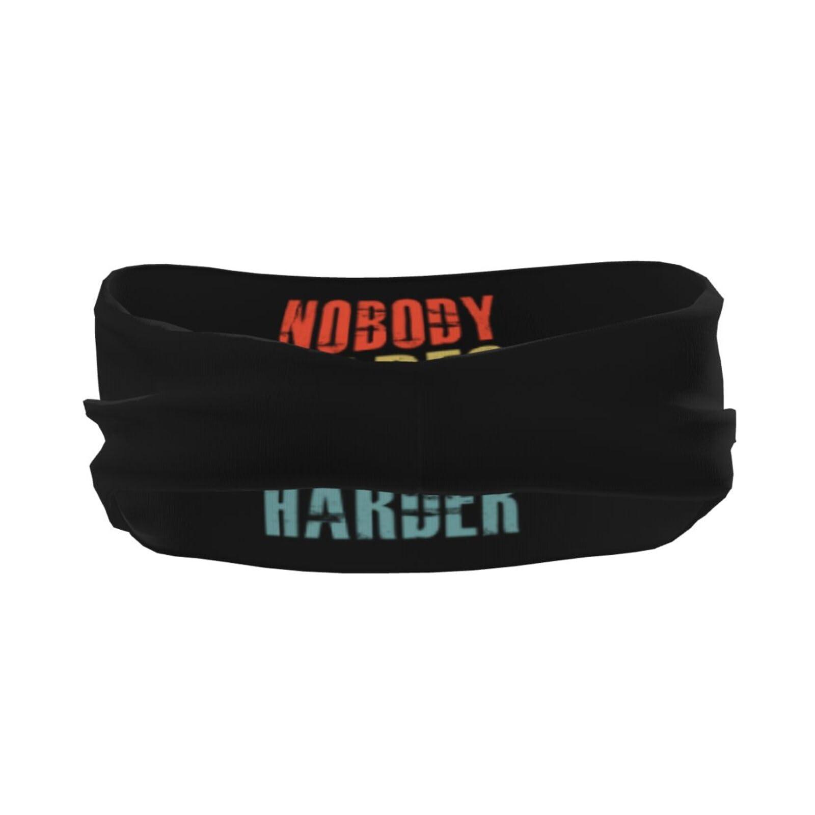 KOSPOGO Nobody Cares Work Harder Headbands for Women Men Sports Headband Outdoor Interior Breathable Sports Wicking Hair Ties Leisure Hair Bands
