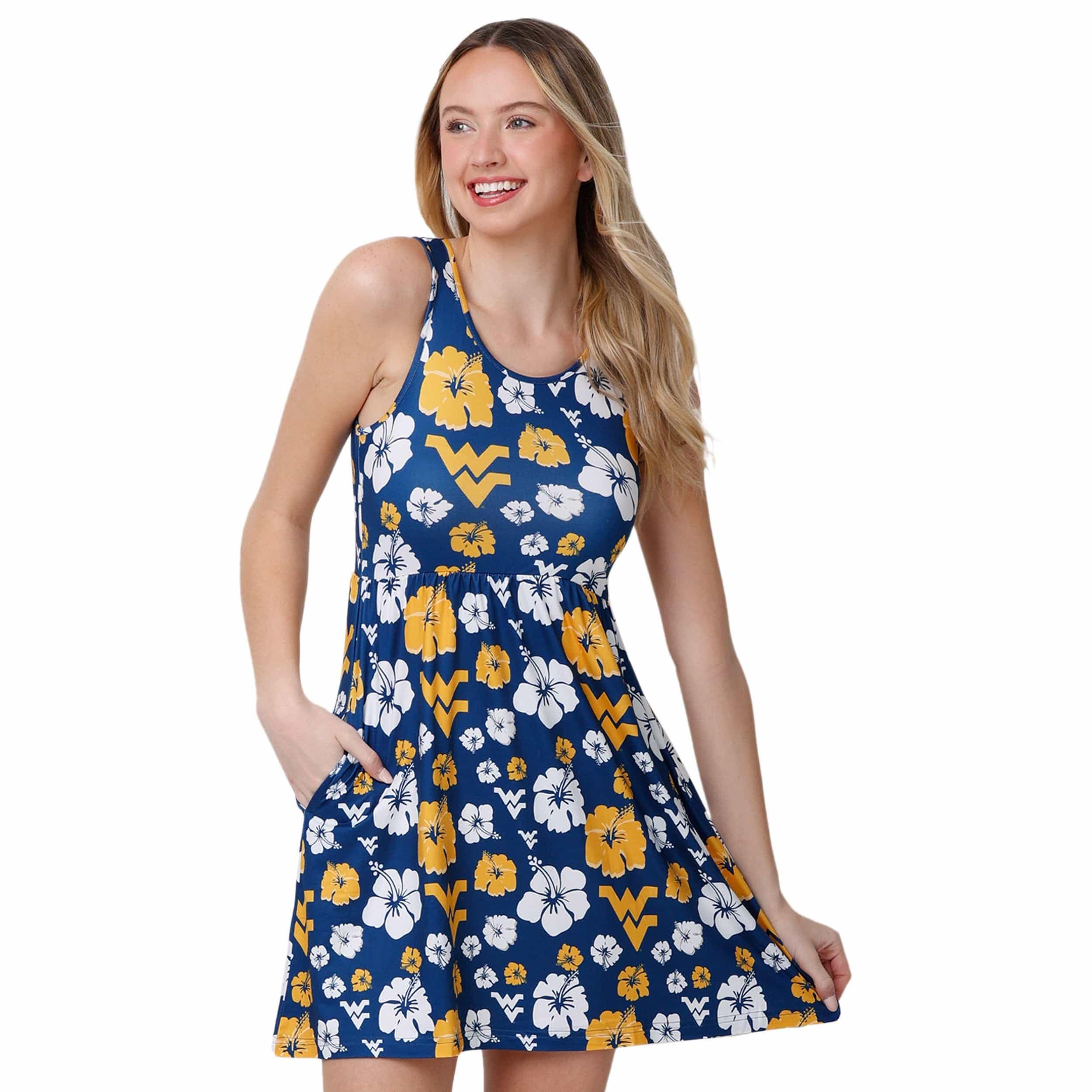 FOCO foco NCAA Womens Fan Favorite Floral Sun Dress