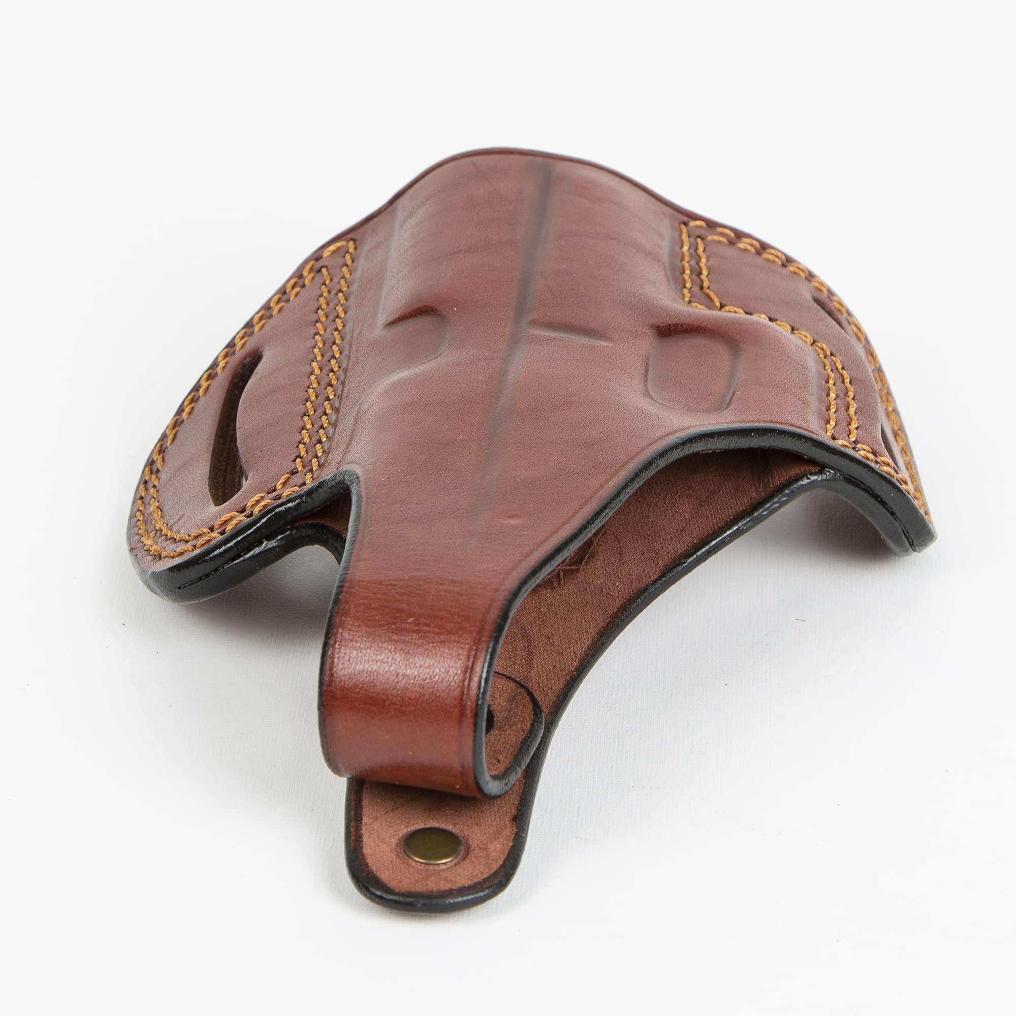 EDS Holster EDS Holster for Glock 43 OWB Leather Handmade Gun Holster (Brown)