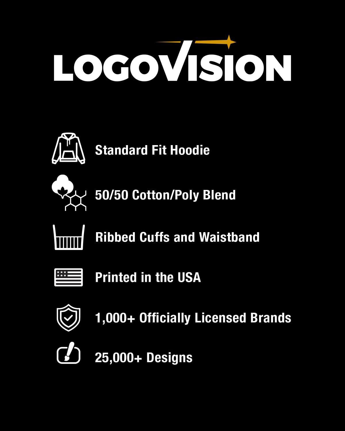 LOGOVISION University of Colorado Official Football Helmet Unisex Adult Pull-Over Hoodie, Black, 3X-Large