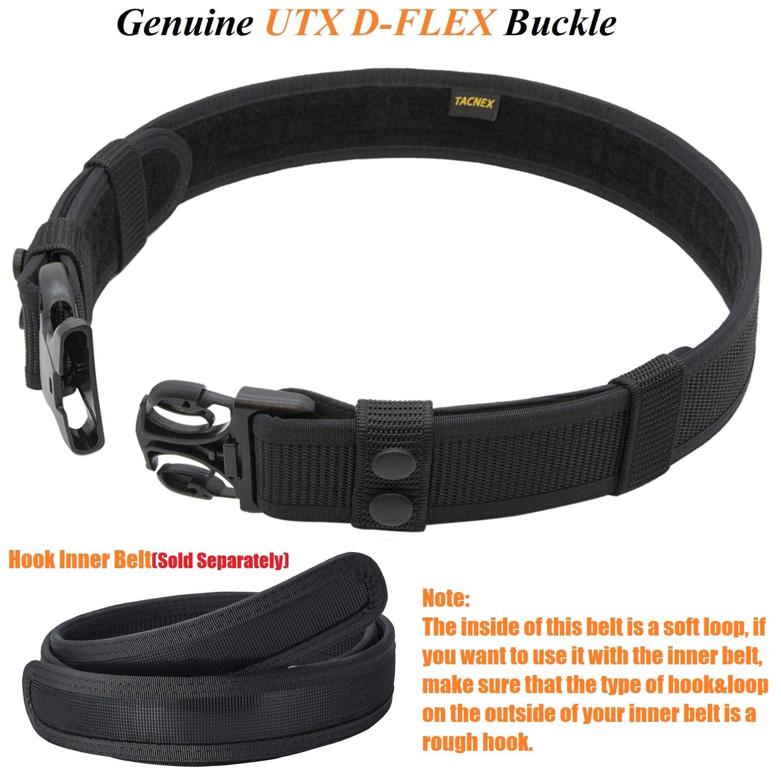 TACNEX TACNEX Duty Belt 1.5\" Law Enforcement Duty Belts Police Security Nylon Utility Work EDC Belt XL