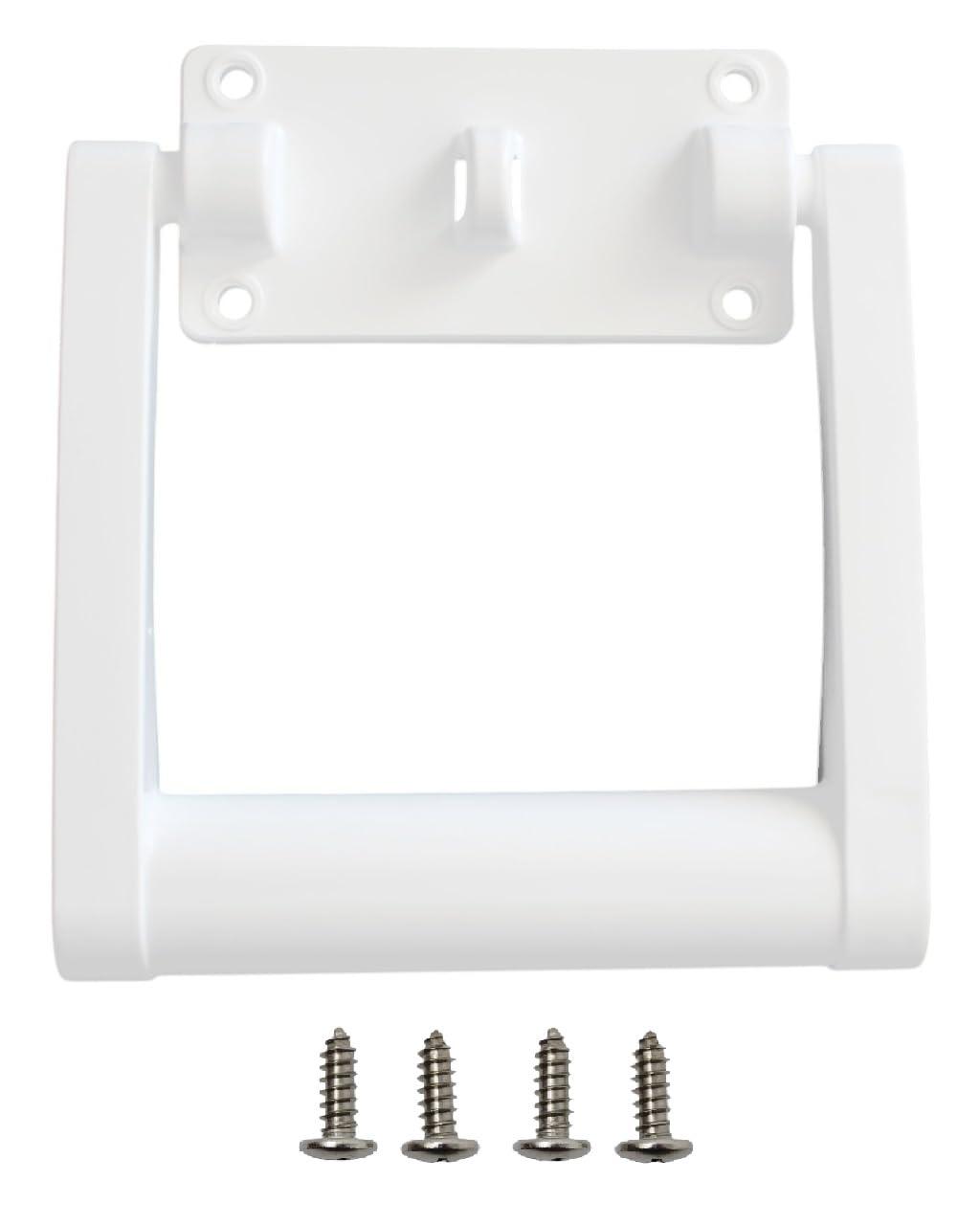 JSP Manufacturing JSP Manufacturing Aftermarket Replacement Parts - Hinges, Latches, Handles, Mounting Brackets Compatible with Igloo Coolers (2 pc - Plastic White 4 Hole Handles # 21025)