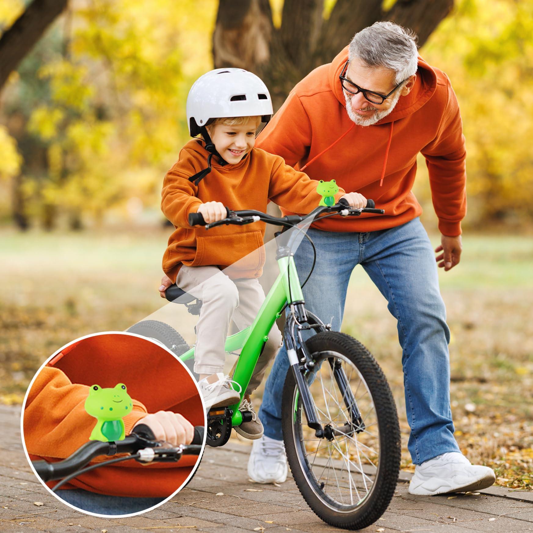Generic Bike Bell Kids Cute Bicycle Bell Cartoon Dinosaur Bike Horn Squeeze Bicycle Horn Clear Sound Bicycle Bell for Toddler Children Boys Girls Accessories