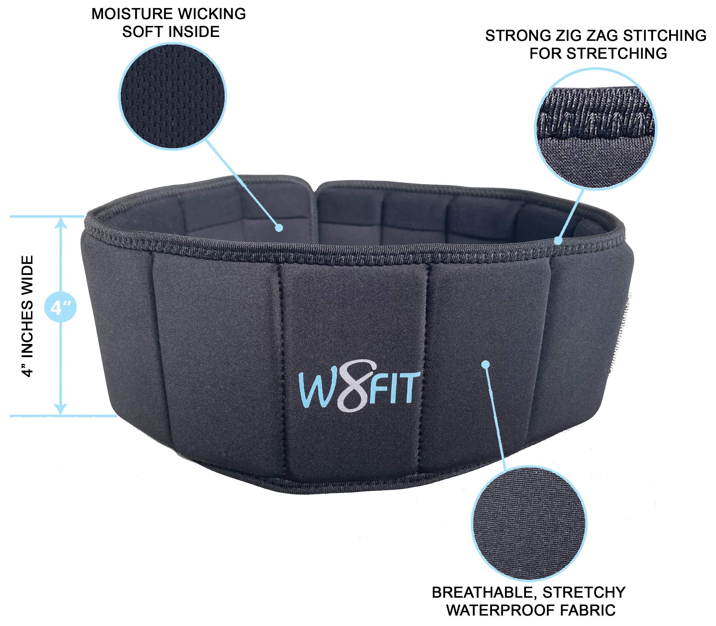 W8FIT W8FIT Adjustable Weighted Walking and Exercise Belt (7 LB Small)