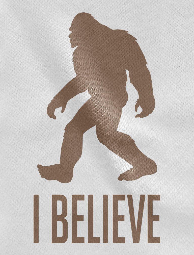 Tstars Tstars I Believe Bigfoot Shirt Sasquatch Gifts for Men Novelty Big Foot Tshirt Mens Large White
